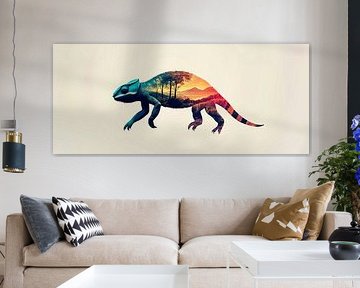 Un caméléon de rêve sur Poster Art Shop