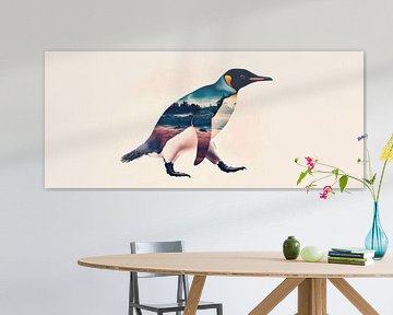 Droomachtige pinguïn van Poster Art Shop