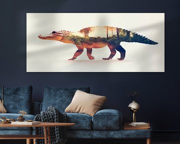 Prehistoric animal with landscape by Poster Art Shop