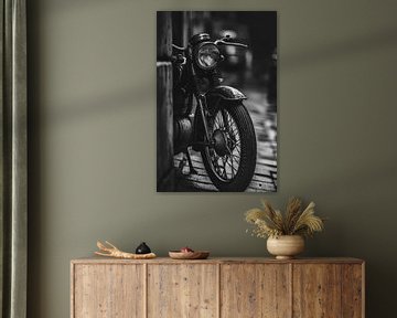 Klassieke motor bekijken van Poster Art Shop