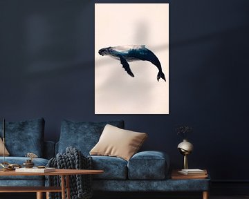 Wal im Ozean von Poster Art Shop