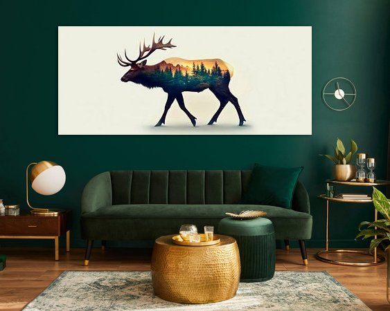 Example of the artwork in a room