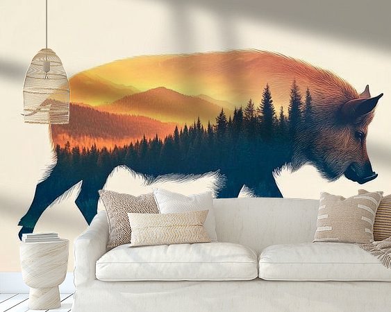 Example of the artwork in a room