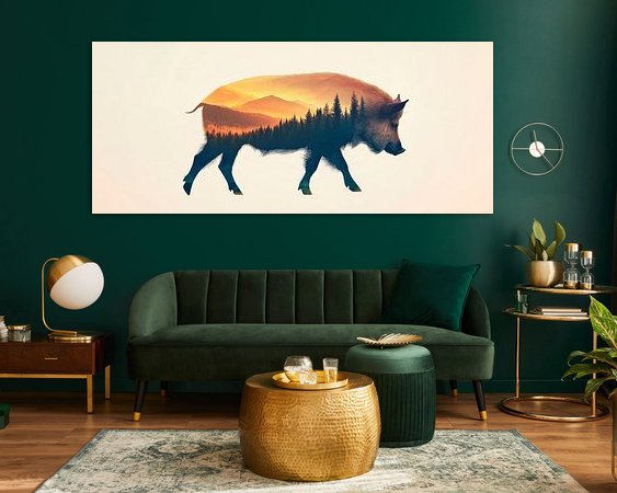 Example of the artwork in a room