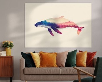 Wale in Farben von Poster Art Shop