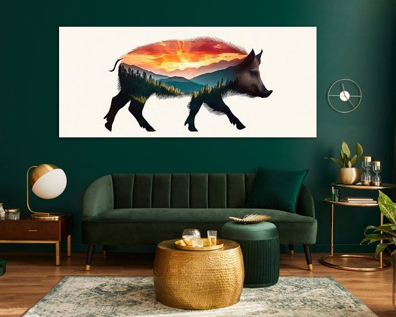 Example of the artwork in a room