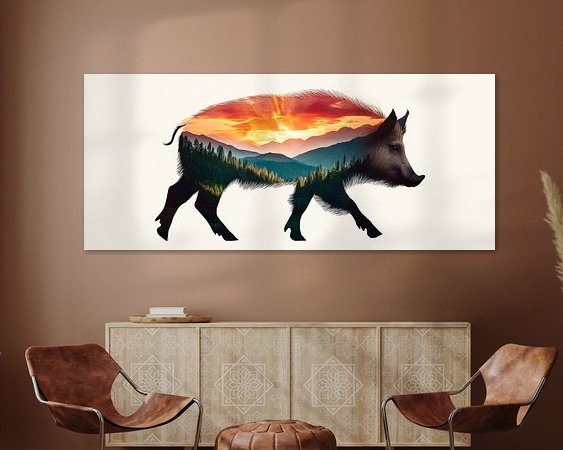 Example of the artwork in a room