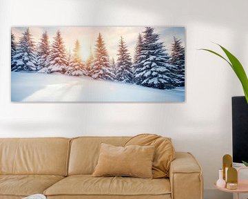 Paysage hivernal en lumière sur Poster Art Shop