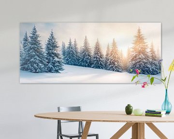 Winterboslandschap van Poster Art Shop