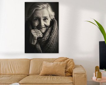 Tevredenheid op oudere leeftijd van Poster Art Shop