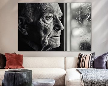 Nadenkende eenzaamheid van Poster Art Shop