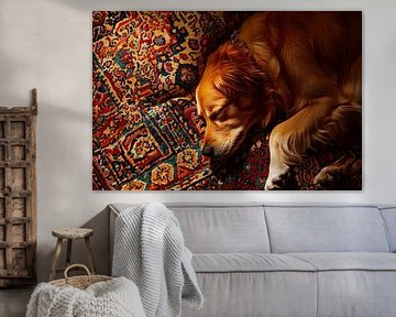 Chien qui dort sur Poster Art Shop