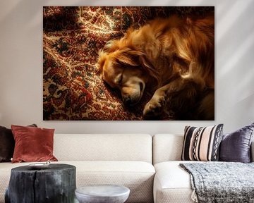 Sleeping dog by Poster Art Shop