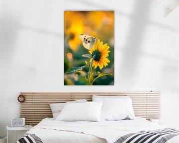 Butterfly on flower by Poster Art Shop