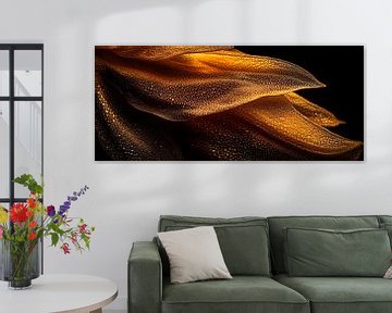 Gouden bloemblaadjes van Poster Art Shop
