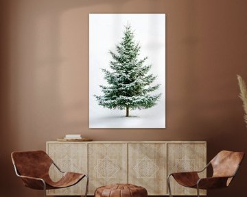 Winterkerstboom van Poster Art Shop