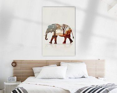 Example of the artwork in a room