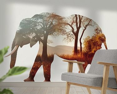 Example of the artwork in a room