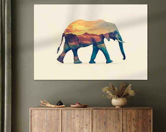 Example of the artwork in a room