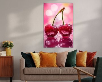Sappige kersen van Poster Art Shop