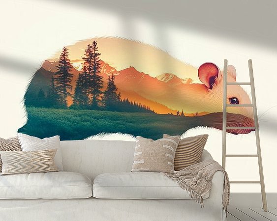 Example of the artwork in a room