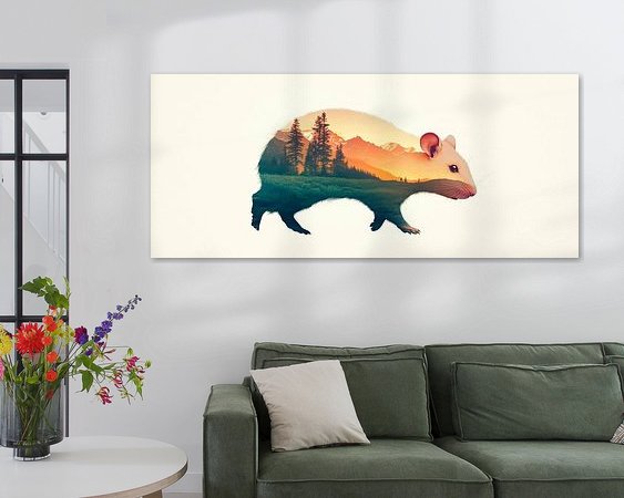 Example of the artwork in a room