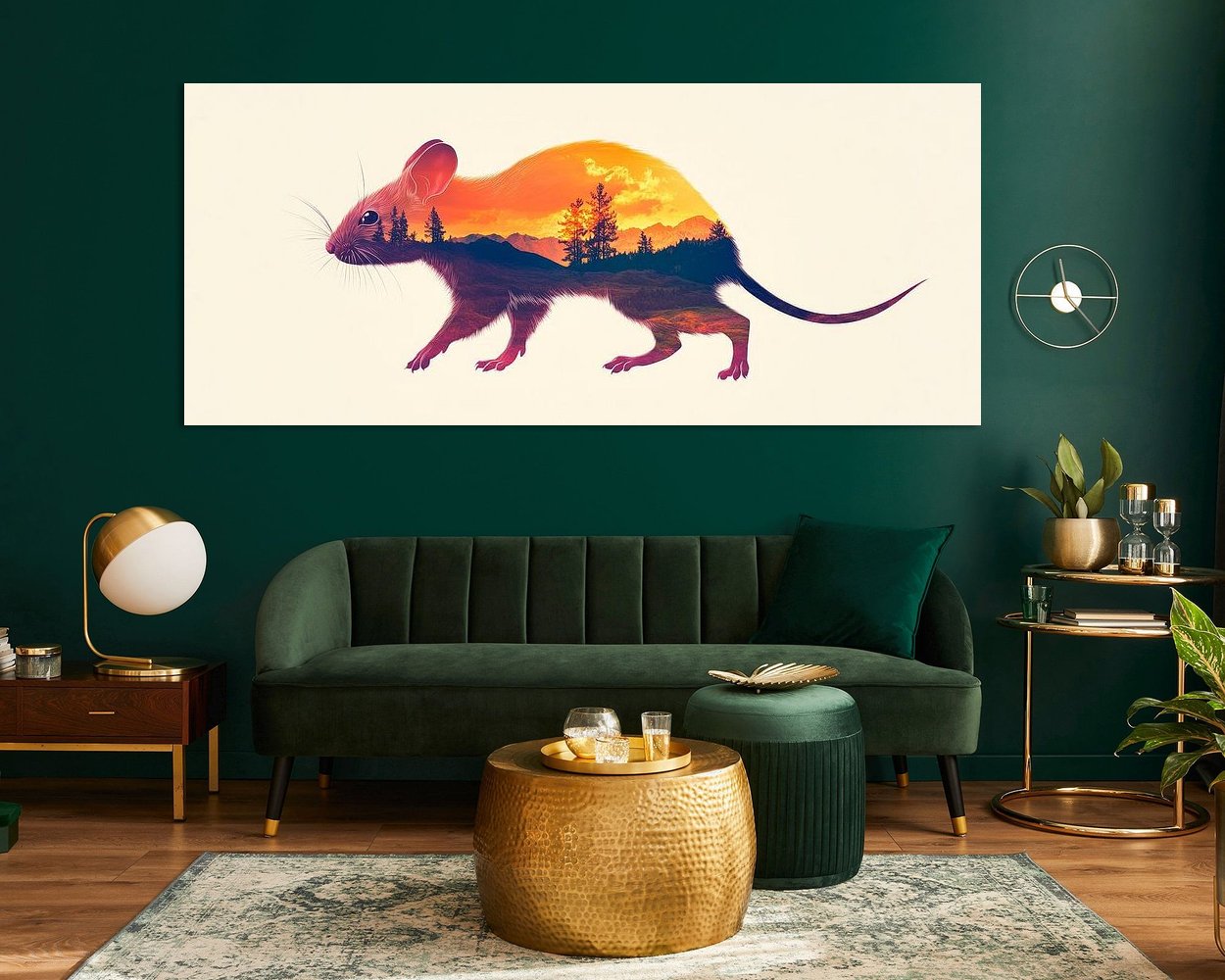 Example of the artwork in a room