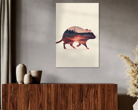 Example of the artwork in a room
