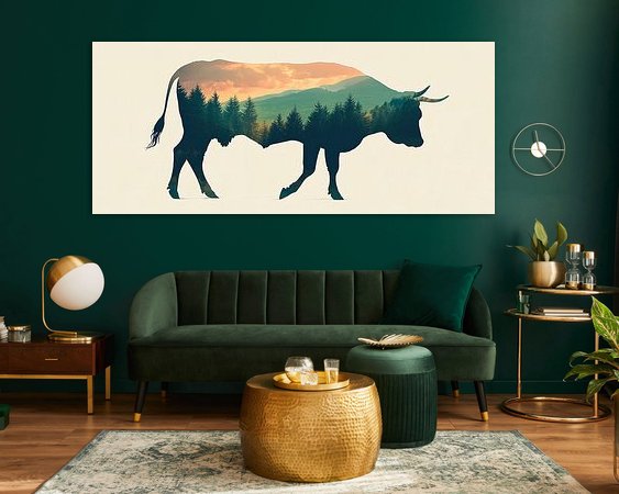 Example of the artwork in a room