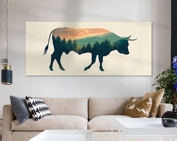 Example of the artwork in a room