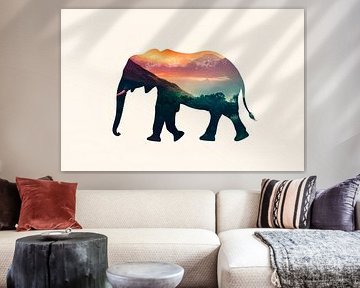 Natuur in de olifant van Poster Art Shop
