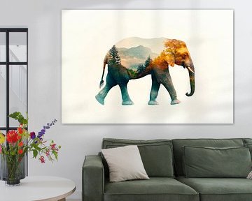 Natuur in de olifant van Poster Art Shop