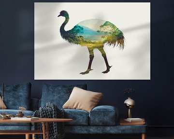 Natuur in een vogel van Poster Art Shop