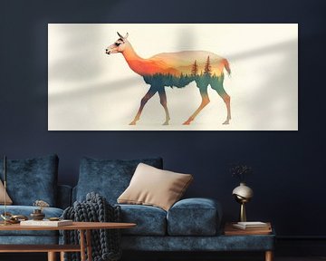 Dierenlandschap illusie