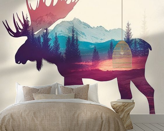 Example of the artwork in a room