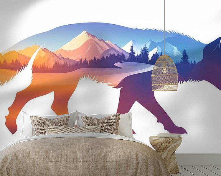 Example of the artwork in a room