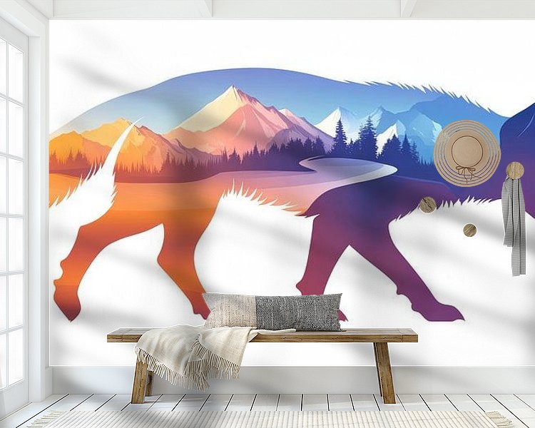 Example of the artwork in a room