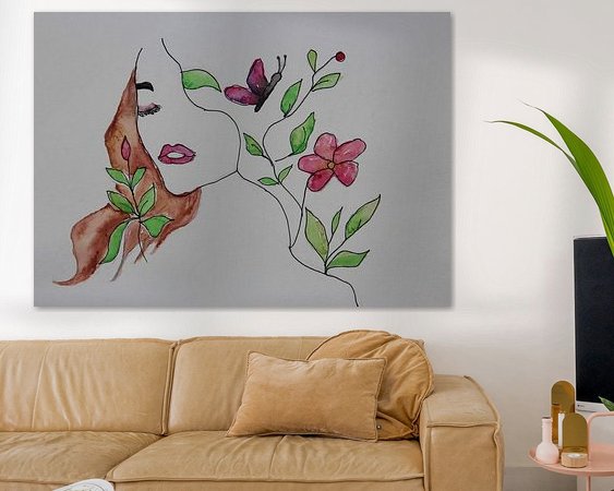 Example of the artwork in a room