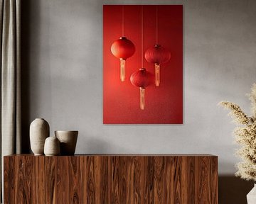 Asiatische Laternenzauber von Poster Art Shop