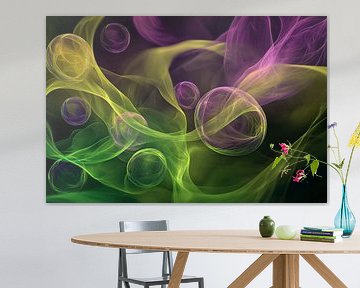 Colourful world of bubbles by Poster Art Shop