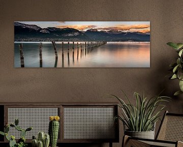 Panorama van het Meer van Annecy van Sander Grefte
