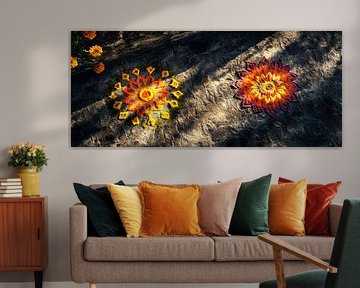 Colourful mandalas in the light by Poster Art Shop