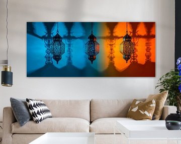 Kleurrijke lichten en schaduwen van Poster Art Shop