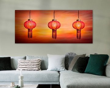 Chinesische Laternen magie von Poster Art Shop