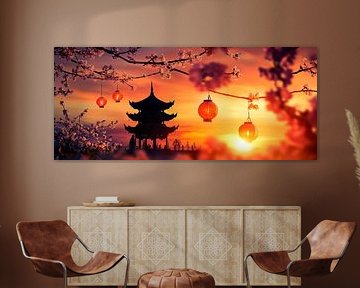 Chinese sunset by Poster Art Shop