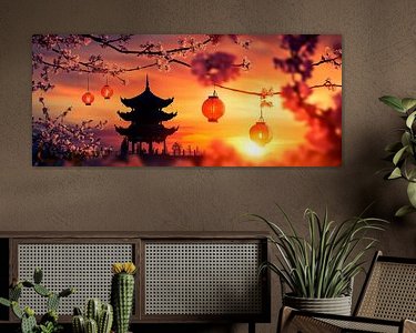 Example of the artwork in a room