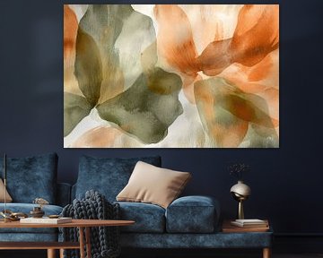 Abstract earthy watercolour shades by Imperial Art House