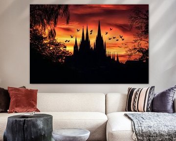 Demonische schemering van Poster Art Shop