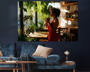 Entspannte Kaffeepause von Poster Art Shop