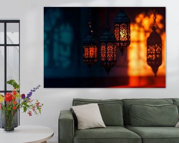 Fantasierijke lantaarnverlichting van Poster Art Shop